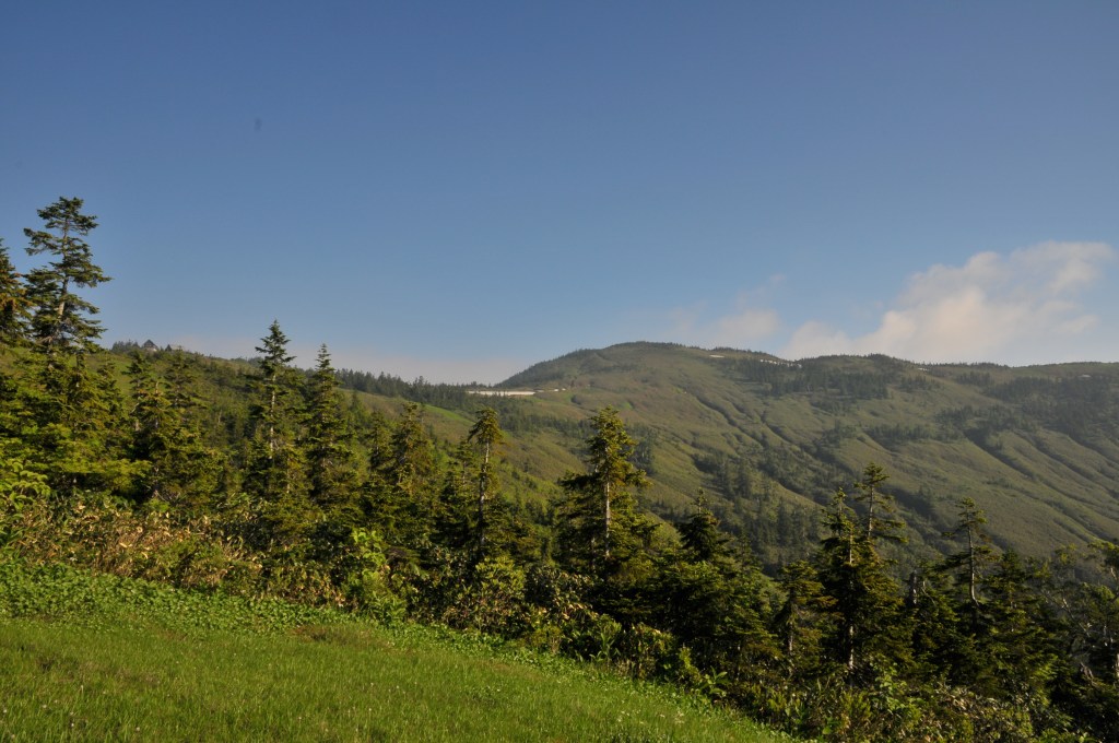 駒ノ小屋から会津駒ヶ岳への風景